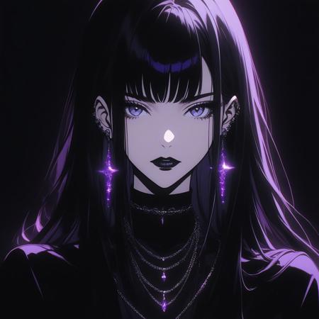 00799-3634106528-anime girl, best qulity, black hair, long hair, straight hair, purple eys,  black lipstick, necklace, earrings,  black outfit, d.jpg